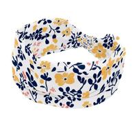 Little Flower Pattern Headbands for Women Workout, Twist Knotted Head Bands, Stretchy Hairbands, Non Slip Yoga Sport Turban Headwrap