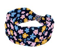 Little Flower Pattern Women's Headbands, Non Slip Headband, Knotted Cross Head Wraps, Sweat Wide Hairband for Workout Sports Yoga