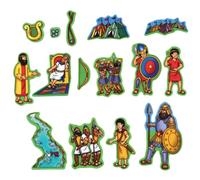 Little Folk Visual David and Goliath Beginners Bible Felt Figures For Flannel Boards Precut LFV21805