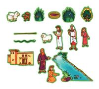 Little Folks Visual Beginners Bible - Moses Flannelboard Figures - Pre-Cut