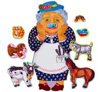 Little Folks Visuals LFV22706 Old Lady Who Swallowed A Fly Felt Set
