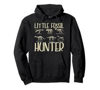 Little Fossil Hunter Kids Children Funny Fossil Hunting Pullover Hoodie, Adult Unisex, Black, Medium