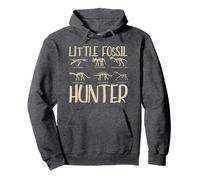 Little Fossil Hunter Kids Children Funny Fossil Hunting Pullover Hoodie, Adult Unisex, Dark Heather Grey, Large