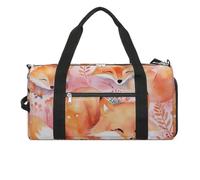Little Fox Animal Gym Bag Sport Gym Tote Bag Lightweight Duffle Bag Carry On Weekender Bags for Women Men, white, One Size