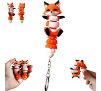 Little Fox Magnetic Handheld Companion,3d Printed Fox Fidget Keychain Toy,Cute Backpack Accessory, Multi Joint Movable Keychain,Funny Desk Decoration Or Travel Use,1pcs
