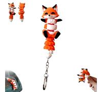 Little Fox Magnetic Handheld Companion,3D Printed Fox Fidget Keychain Toy for Relief Stress and Anxiety Relief,Funny Desk Decoration or Travel Use,Healing Gifts for Fox Lovers(1pc)