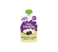 Little Freddie Organic Blackberries Pears Apples & Oats Baby Food Pouch 6+ months 100g