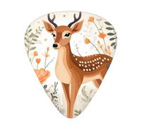 Little Fresh Deer Printed guitar picks - three thicknesses: thin, medium and thick, suitable for electric guitar, bass and ukulele.