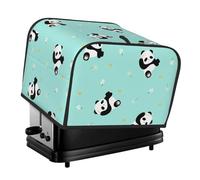 Little Fresh Floral Panda 4-Slice Toaster Cover â€“ Premium Oxford Cloth Dust Cover With Full-Print Design, Splash-Resistant & Pet-Safe For Toasters, Air Fryers, And Small Kitchen Appliances