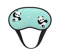 Little Fresh Floral Panda Premium Eye Mask â€“ Soft Satin Sleep Mask with Full-Print Front Design, 100% Polyester Shade Eye Cover for Travel, Meditation, Yoga & Night Rest