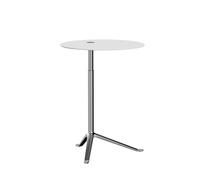 Little Friend KS11 Side Table Adjustable Height White/Polished Aluminum