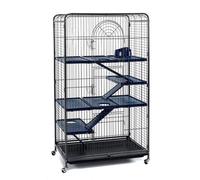 Little Friends Blenheim Extra Tall Rat Cage With Accessories 140Cm Black