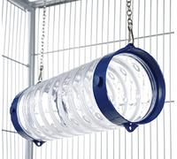 Little Friends Clear Straight Tube with Chains, Blue Rings