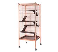 Little Friends Copper Tall Chinchilla Small Animal Cage, Orange