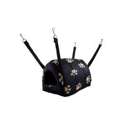 Little Friends Cuddle Up Rat Chinchilla Igloo, Black