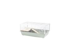 Little Friends Grosvenor Rat & Hamster Cage, 77x47x36cm, Green/White | Fresh pastel green with crisp white bars - a stylish upgrade that suits any room in the house