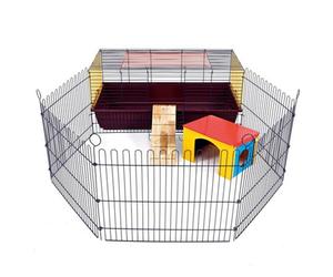 Little Friends Indoor Rabbit 100 Cage With Run: Ideal For Rabbits & Guinea Pigs