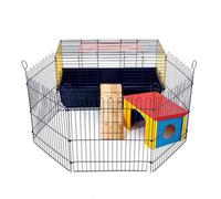 Little Friends Indoor Rabbit 80 Cage With Run: Ideal For Rabbits & Guinea Pigs