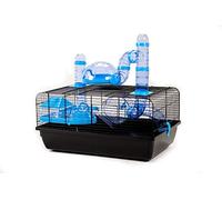 Little Friends Landmark Animal Cage with Accessories, Small, 58 x 38 x 29 cm, Blue