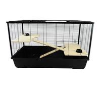 Little Friends Langham XL Rat & Hamster Cage, 100x54x61cm, Black