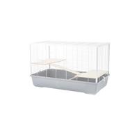 Little Friends Langham XL Rat & Hamster Cage, 100x54x61cm, Grey/White