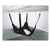 Little Friends Plain Hammock with Fleece Centre, Quilted Black Black