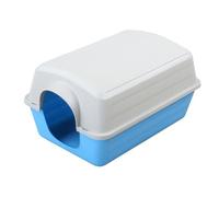 LITTLE FRIENDS Plastic Rat Chinchilla House - Blue / Grey