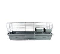 Little Friends Premium Rabbit 100Cm Rabbit and Guinea Pig Cage, Grey