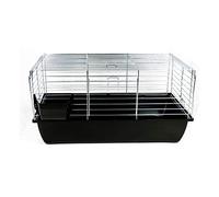 Little Friends Premium Rabbit 80Cm Rabbit and Guinea Pig Cage, Black