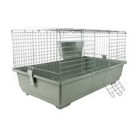 Little Friends Rabbit 100 Indoor Rabbit & Guinea Pig Cage Silver/beige