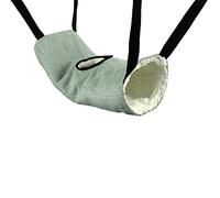 Little Friends Recycled Eco Tunnel Tube Rat Ferret Toy: Green Herringbone