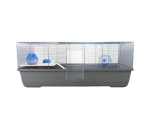 Little Friends Ritz Large Rat And Hamster Cage With Shelf - Grey