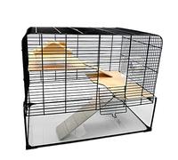 Little Friends Savoy Gerbilarium Cage with Accessories - 2-Tier Glass Tank Gerbil Habitat with Wire Top - Ideal for Gerbils, Mice & Hamsters - 58.5 x 38 x 47.5 cm