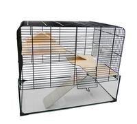 Little Friends Savoy Gerbilarium Glass Cage With Accessories, 58.5 X 38 X 47.5 Cm
