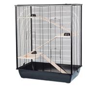 Little Friends The Belfry Rat Hamster Small Animal Cage - 78 X 48 X 97 - Black