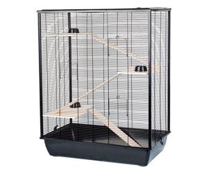 Little Friends The Belfry Rat Hamster Small Animal Cage - 78 X 48 X 97 - Black
