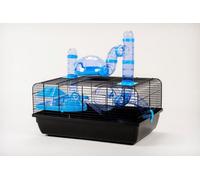 Little Friends Landmark Animal Cage with Accessories, Small, 58 x 38 x 29 cm, Blue