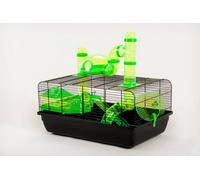 Little Friends The Landmark Cage With Accessories 580X380X290 - Green