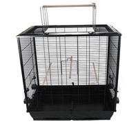 Little Friends Waldorf Bird Cage with Opening Top, 78 x 48 x 81.5 cm, Black
