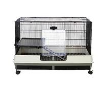 Little Friends Windsor Single 100cm Small Animal Rat Cage, Grey/White