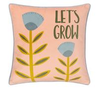 little furn. Let's Grow Velvet Piped Polyester Filled Cushion