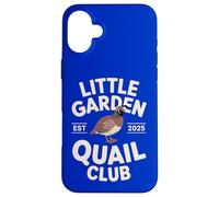 Little Garden Quail Club Vintage Style Bird Watching Graphic Case for iPhone 16 Plus