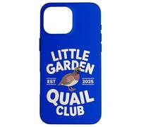 Little Garden Quail Club Vintage Style Bird Watching Graphic Case for iPhone 16 Pro Max