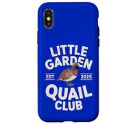 Little Garden Quail Club Vintage Style Bird Watching Graphic Case for iPhone X/XS