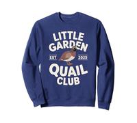 Little Garden Quail Club Vintage Style Bird Watching Graphic Sweatshirt
