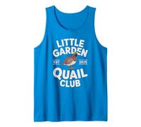 Little Garden Quail Club Vintage Style Bird Watching Graphic Tank Top