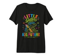 Little Gator Big Future Summer Alligator Last Day of School Premium T-Shirt