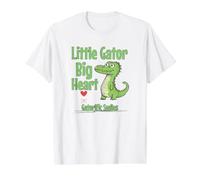 Little Gator Big Heart Value Graphic T-Shirt, Men, White, S