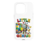 Little Genius Robot Puzzle Builder Kids Design Case for iPhone 15 Pro