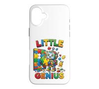Little Genius Robot Puzzle Builder Kids Design Case for iPhone 16 Plus